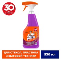 Мистер Мускул средство для стекол пластика и бытовой техники Лаванда 500мл (триггер)